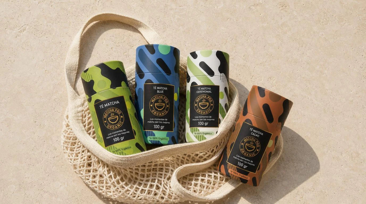 Té matcha MatchaPro: Matcha Blue, Premium, Cacao y Ceremonial en botes de 100 g